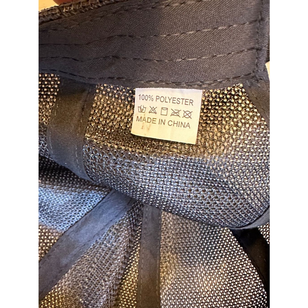 Kairui Black Mesh Hat Cap Adjustable Strap w Buckle EUC - Picture 7 of 8